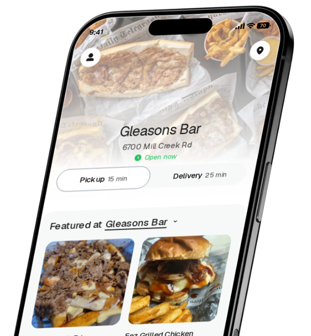 Gleasons Bar app preview