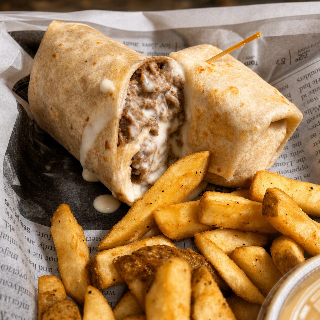 Cheezsteak Wrap.