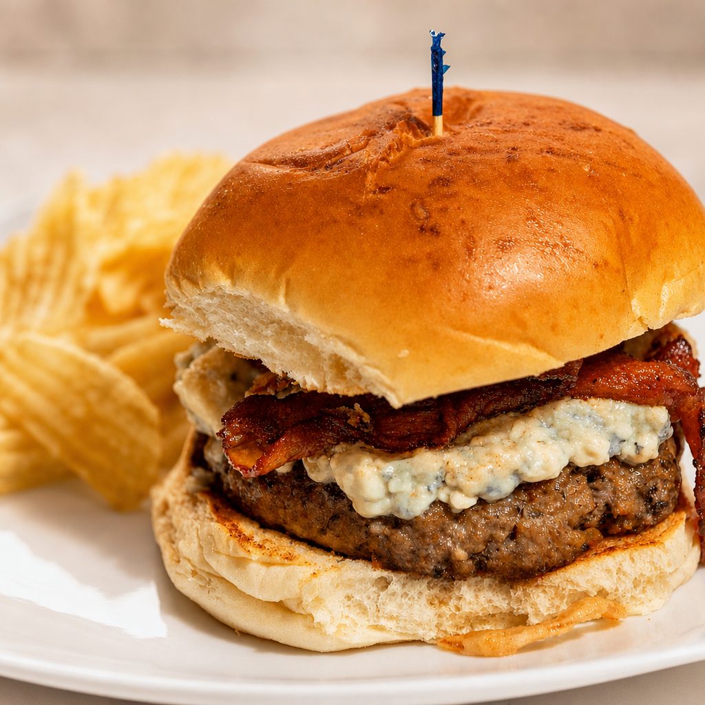 Bacon Bleu Burger.