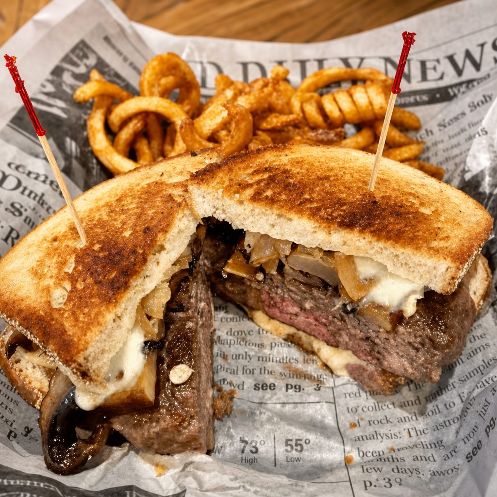 Patrick's Meltdown Burger.