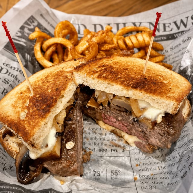 Patrick's Meltdown Burger.