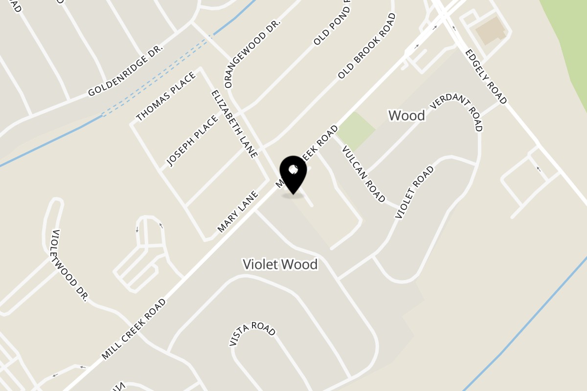 Map showing the location of Gleasons Bar on 6700 Mill Creek Rd in Levittown